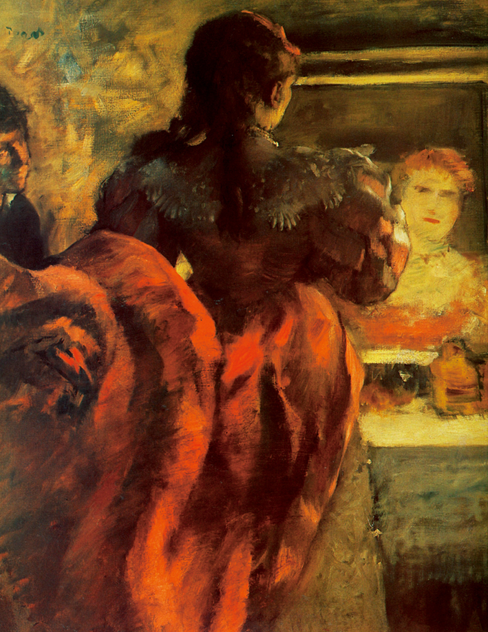  埃德加·德加 Edgar Degas—— 镜子前的女子